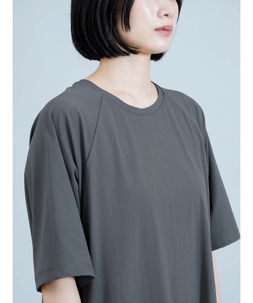 YORT ワンピース 「UVカット・接触冷感」ドロストロングワンピース