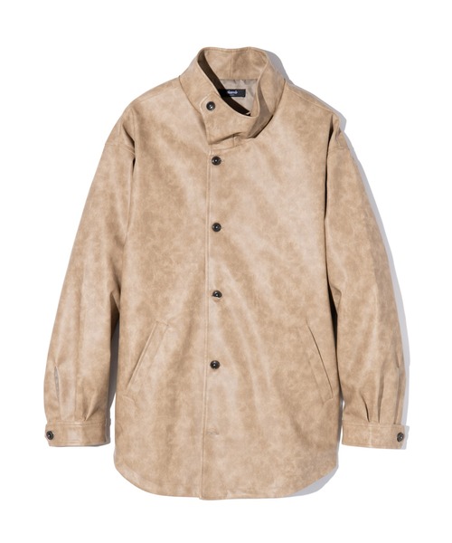 glamb（グラム） シャツ High Neck Leather Shirt / ハイネックレザー