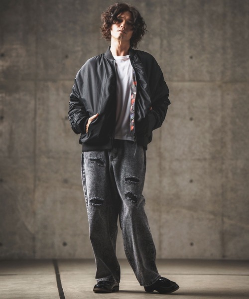 GLIMCLAP ma1 ma-1 mj10216- Reversible flight jacket -original