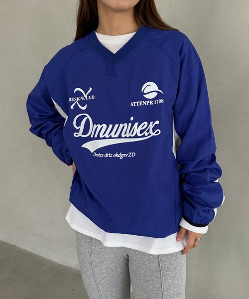 tシャツ ナイロンユニフォーム長袖プルオーバー レディース