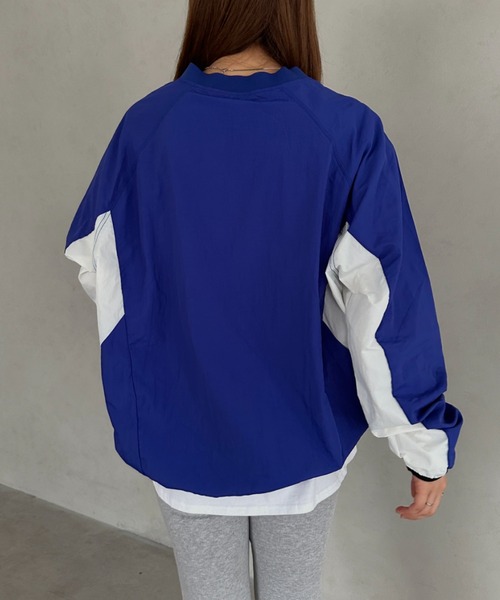 tシャツ スムース長袖プルオーバー レディース tシャツ ナイロンユニフォーム長袖プルオーバー レディース