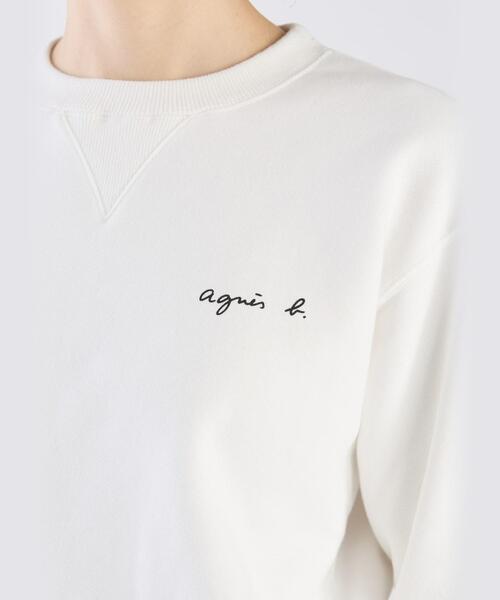 トレーナー スウェット S179 SWEAT ロゴスウェット レディース agnes b. トレーナー スウェット S179 SWEAT ロゴスウェット