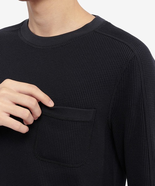 AIGLE（エーグル） tシャツ ワンポイントロゴ刺繍 ポケット ロング