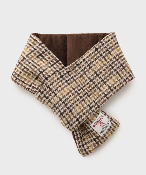 韓国人気【haag】a tweed muffler ツイードマフラー 3色 HARRIS TWEED マフラー 「HARRIS TWEED/ハリスツイード」中綿