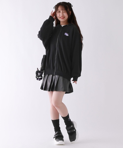 希少 robe de chambre ジャージ プリーツ スカート 黒 M ローブドシャンブル コムデギャルソンrobe de chambre COMME des