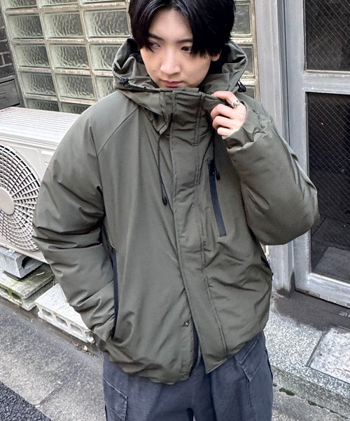 Confirm ダウンジャケット ダウン 撥水ポリストレッチ中綿フード