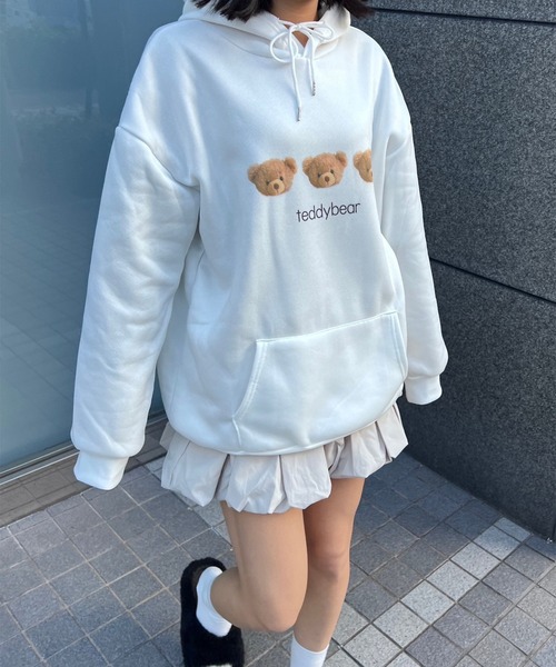 パーカー テディベアデザインパーカー レディース : ZOZOTOWN Yahoo!店