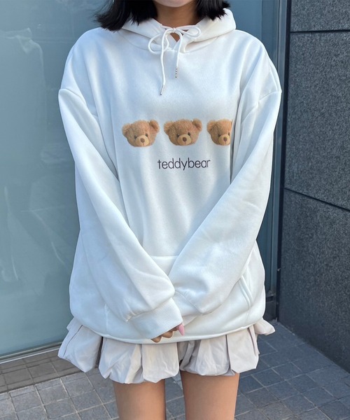 パーカー テディベアデザインパーカー レディース : ZOZOTOWN Yahoo!店