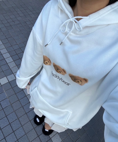 パーカー テディベアデザインパーカー レディース : ZOZOTOWN Yahoo!店
