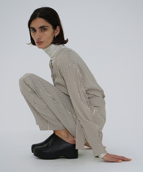 オールインワン STRIPE BIG BUTTON ALL IN ONE レディース