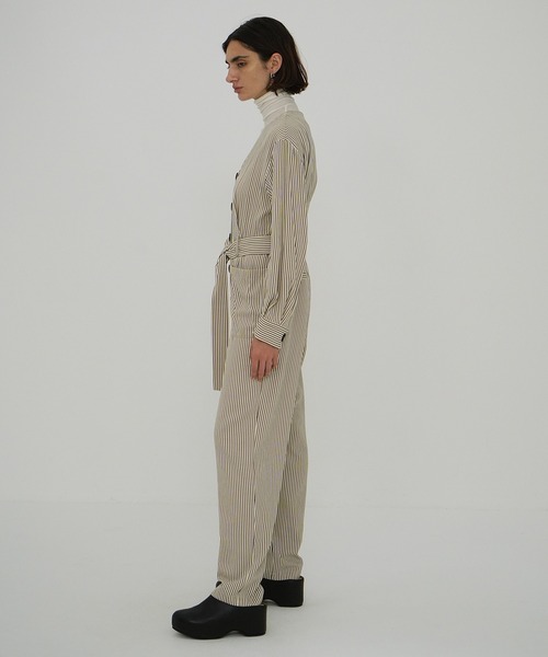 オールインワン STRIPE BIG BUTTON ALL IN ONE レディース