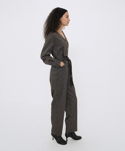 CLANE（クラネ） オールインワン STRIPE BIG BUTTON ALL IN ONE