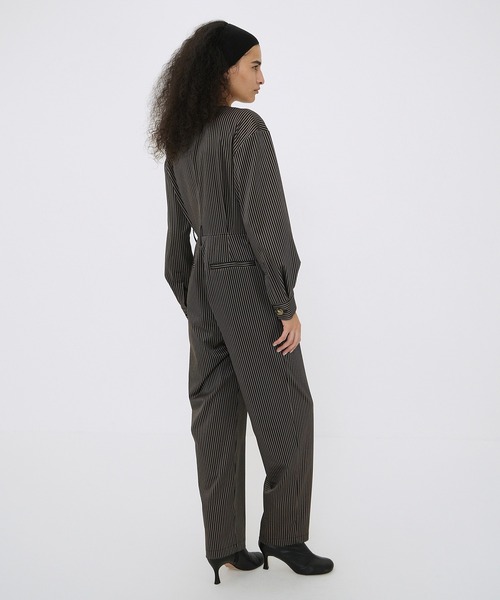 オールインワン STRIPE BIG BUTTON ALL IN ONE レディース