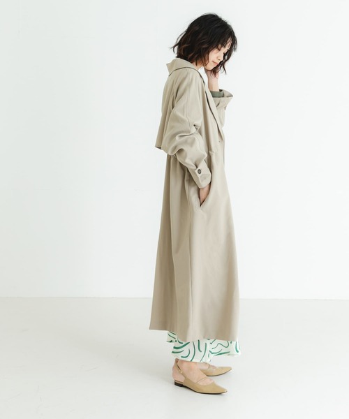アーバンリサーチ ドロストトレンチコート KHK.GLAY 24SS 注目ブランド アーバンリサーチ ドロストトレンチコート KHK