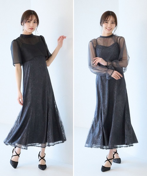 Andemiu（アンデミュウ） ドレス 2Pボレロ×レースキャミドレス310343