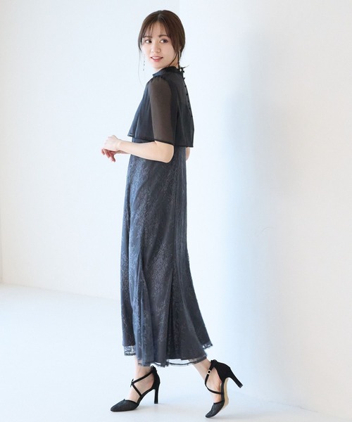アンデミュウ andemiu レースドレス Andemiu（アンデミュウ） ドレス 2Pボレロ×レースキャミドレス310343