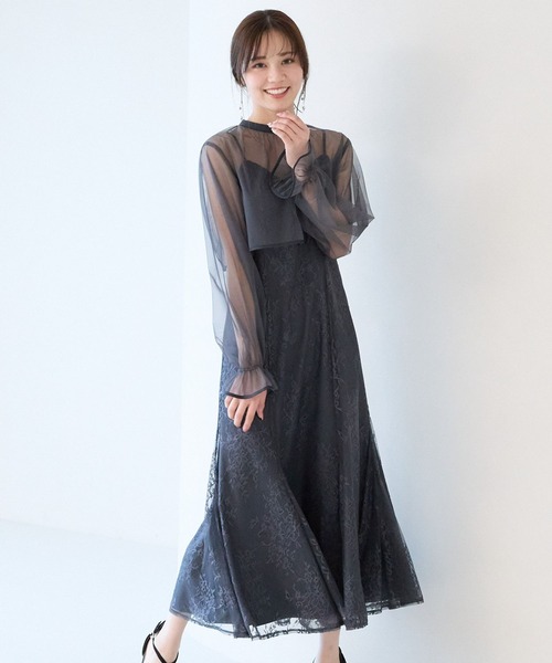 Andemiu(アンデミュウ) ドレス 2Pボレロ×レースキャミドレス310343 Andemiu(アンデミュウ) ドレス 2Pボレロ×レースキャミドレス310343