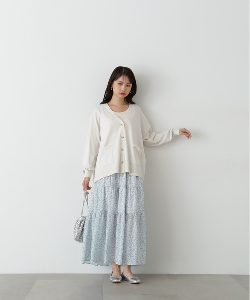 N.Natural Beauty Basic カーディガン ルーズシルエットミドル