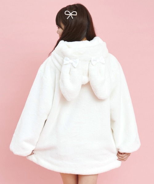 「Secret Honey」 コート MEDIUM オフホワイト レディース_画像9