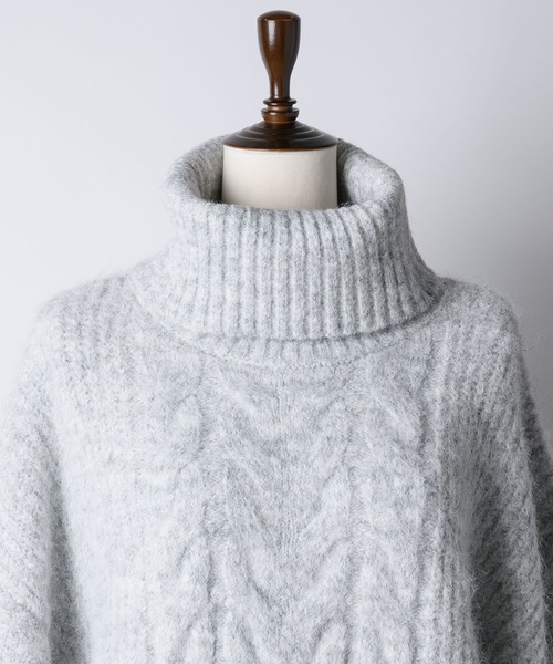 「LA BELLE ETUDE」 タートルネックニット FREE ブルー レディース_画像9