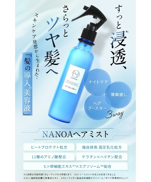 ほぼ未使用、ナノミスト、ヘアミスト、美容室、エステサロン、美容室専売品 ハイドロナノミスト 200ml | 髪質改善ヘアミスト | Snowf