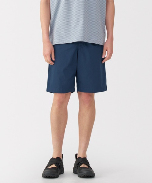 その他ブランド / punkandyo/ショートパンツ/32/コットン/NVY/ネイビー/無地 無印良品（MUJI） パンツ 紳士 洗いざらしブロードイージーショート