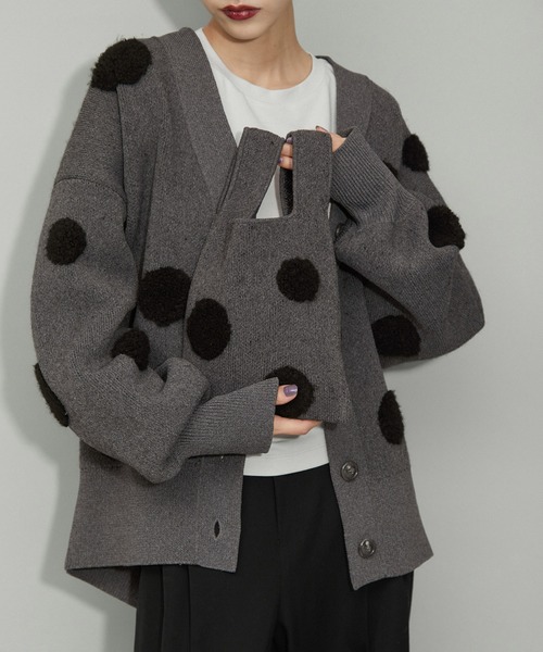 「ADAM ET ROPE'」 ハンドバッグ FREE グレー レディース_画像5