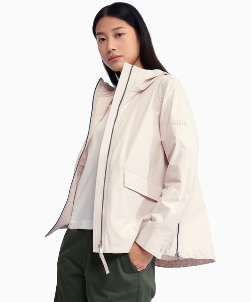 美品✨エブール　コットン　フーデットブルゾン　マウンテンパーカー　ジップアップ AIGLE（エーグル） マウンテンパーカー ウインドブレーカー UPF40 UV