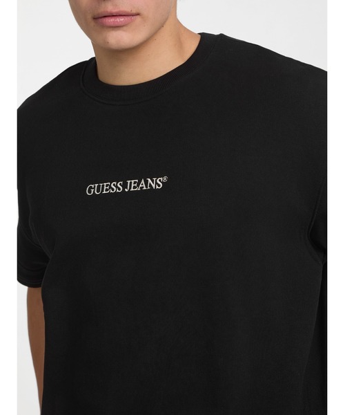 トレーナー スウェット GUESS JEANS Cn Os Ss Logo Emb Sweatshir 半袖 