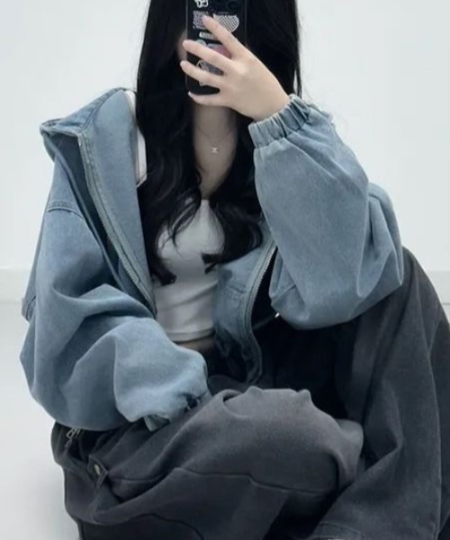デニムパーカー Gジャン ゆったり フード付き Tシャツ シンプル カジュアル アウター レディース 体型カバー コート パーカー 長袖春秋 学院風 楽天市場】デニムデニム レディース 長袖 パーカー デニム