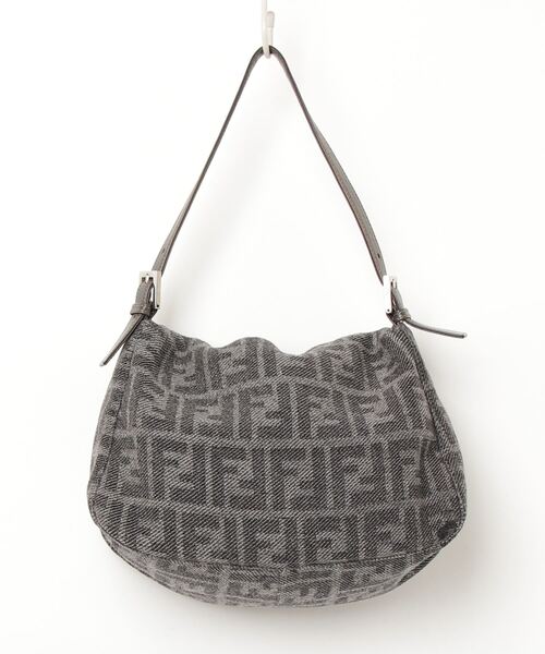 FENDI」 マンマバケット ハンドバッグ - グレー レディース