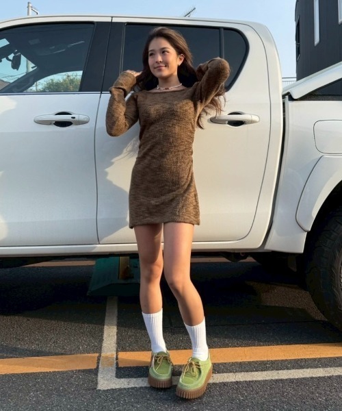INTER FACTORY ワンピース moeka-sunoutfit ギャザーミニ