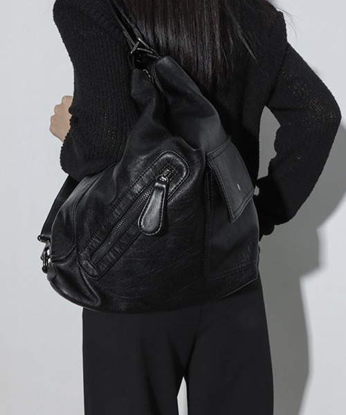 c.u.l ショルダーバッグ バッグ 3WAY 合皮 ショルダーバッグ