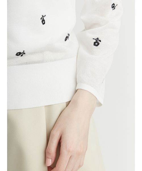 CELFORD（セルフォード） カーディガン フラワーエンブロイダリー