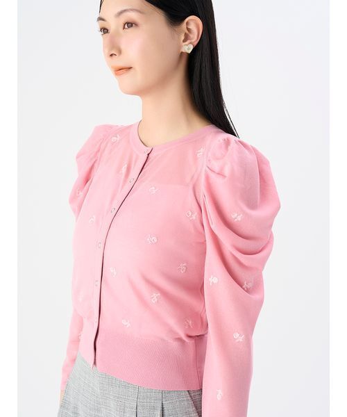 CELFORD（セルフォード） カーディガン フラワーエンブロイダリー