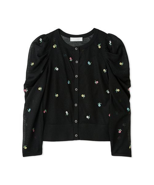 CELFORD（セルフォード） カーディガン フラワーエンブロイダリー
