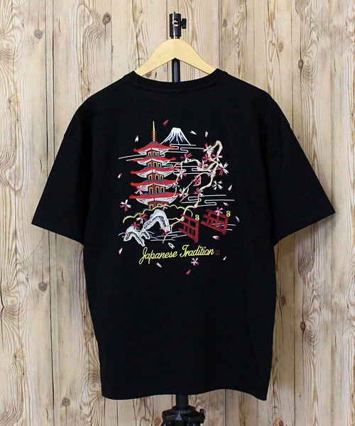 TopIsm（トップイズム） tシャツ 刺繍入り 半袖スカTシャツ メンズ