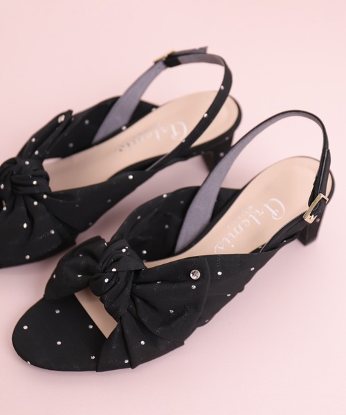 超美品　アルテミス　23.5 リボンバックストラップ　BLACK 超美品 アルテミス 23.5 リボンバックストラップ BLACK - 靴安く
