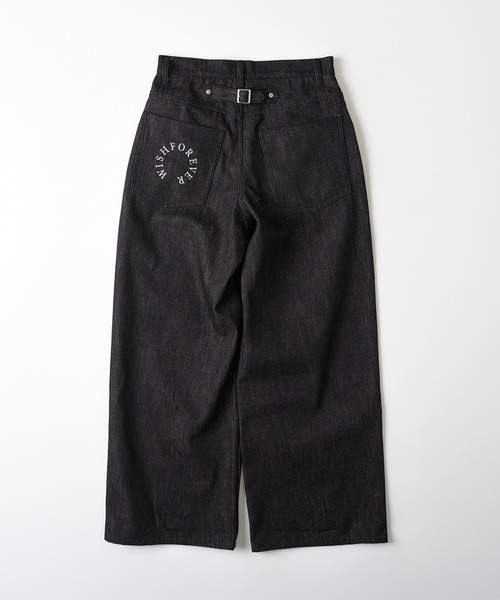 完売　latui似　WISH FOR EVER デニムSサイズ WISH FOR EVER ジーンズ HEART DESIGN WIDE DENIM / ハート