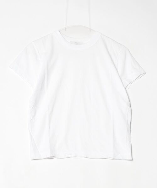 トップス ATON FRESCA SINGLE JERSEY COMPACT TSHIRT FRESCA SINGLE JERSEY | COMPACT T-SHIRT – ATON | エイトン