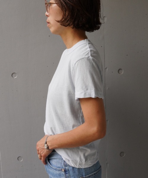 トップス ATON FRESCA SINGLE JERSEY COMPACT TSHIRT FRESCA SINGLE JERSEY | SATNDARD T-SHIRT – ATON | エイトン