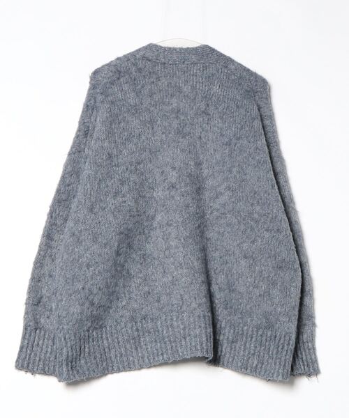 「LOWRYS FARM」 ニットカーディガン FREE ブルー レディース_画像2