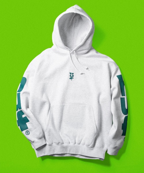 HUF グレー フルジップパーカー XL HUF 【並行輸入】ハフ メンズ ジップパーカー Outlines Heavy