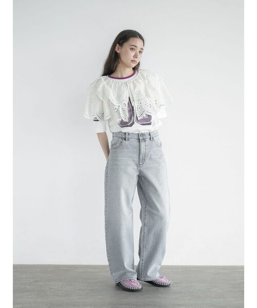 FIKA.（フィーカ） Cutwork lace layered Bolero レディース
