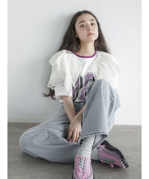 FIKA.（フィーカ） Cutwork lace layered Bolero レディース