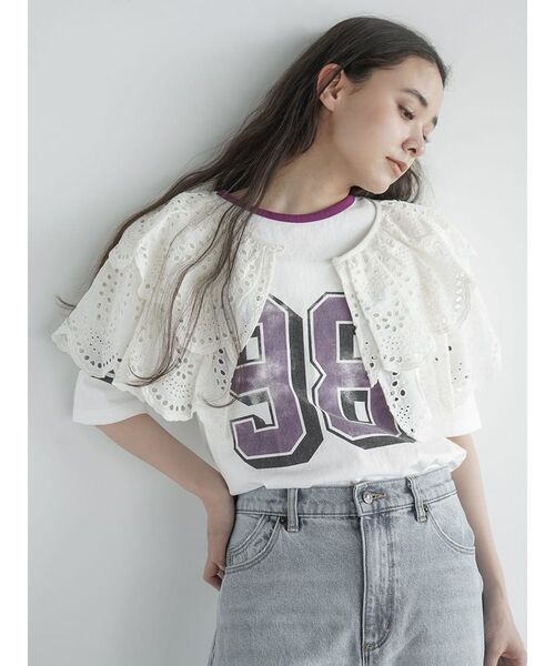Cutwork lace layered Bolero レディース