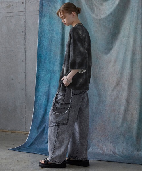 SERACE セーター ニット 「SERACE」Loose silhouette abstract