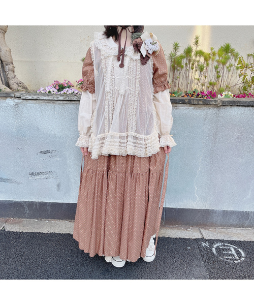 【美品】ピンクハウス半袖ワンピース　フリー PINK HOUSE 「PINK HOUSE」 半袖ワンピース フリー ブラック
