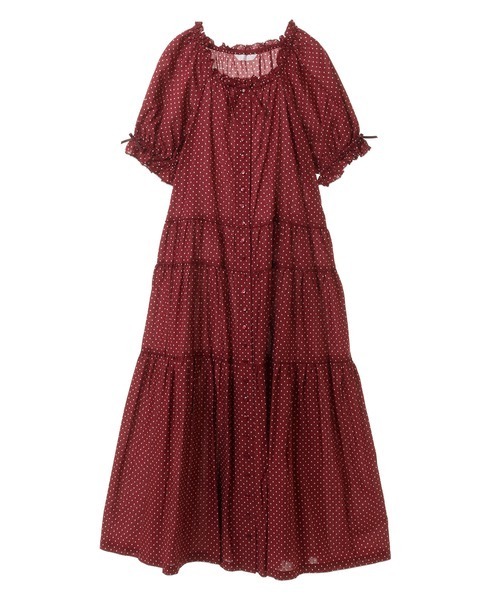 【美品】ピンクハウス半袖ワンピース　フリー PINK HOUSE 「PINK HOUSE」 半袖ワンピース フリー ブラック