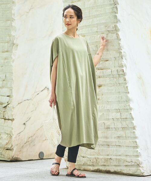 SHOO・LA・RUE（シューラルー） ワンピース 半袖 「S-LL」楽にサマ見え